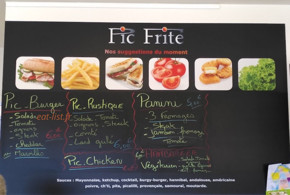 Pic Frite — carte page 1