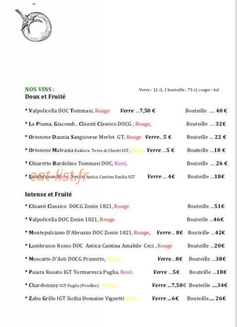 La Table 54 — carte page 4