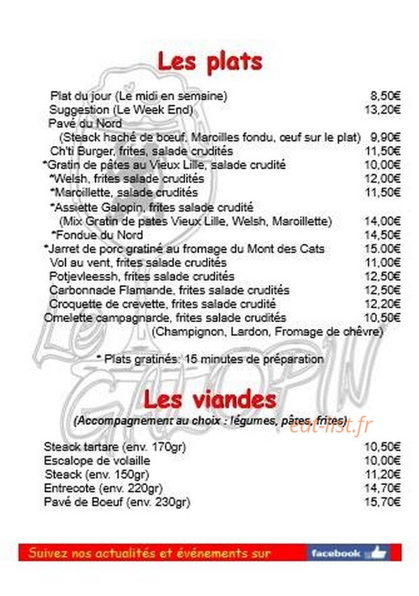 Le Petit Saint Georges — carte page 1
