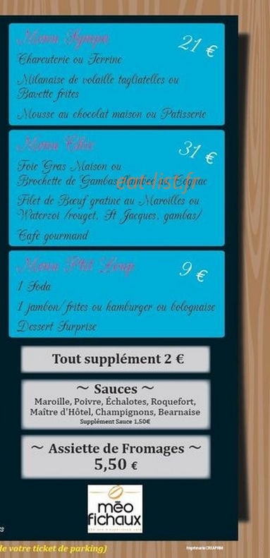 Café Français — carte page 4