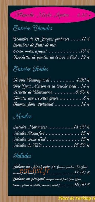 Café Français — carte page 2
