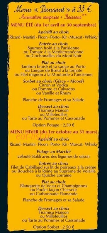 Café Français — carte page 7