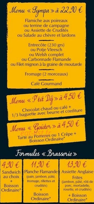 Café Français — carte page 6