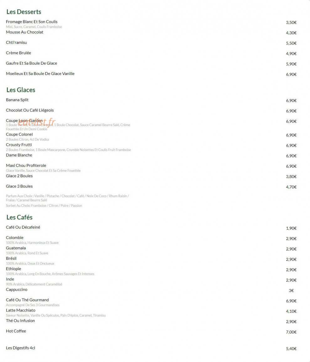 Loon Garden — carte page 3