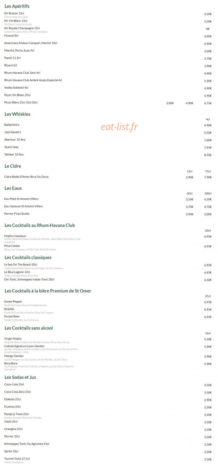 Loon Garden — carte page 5