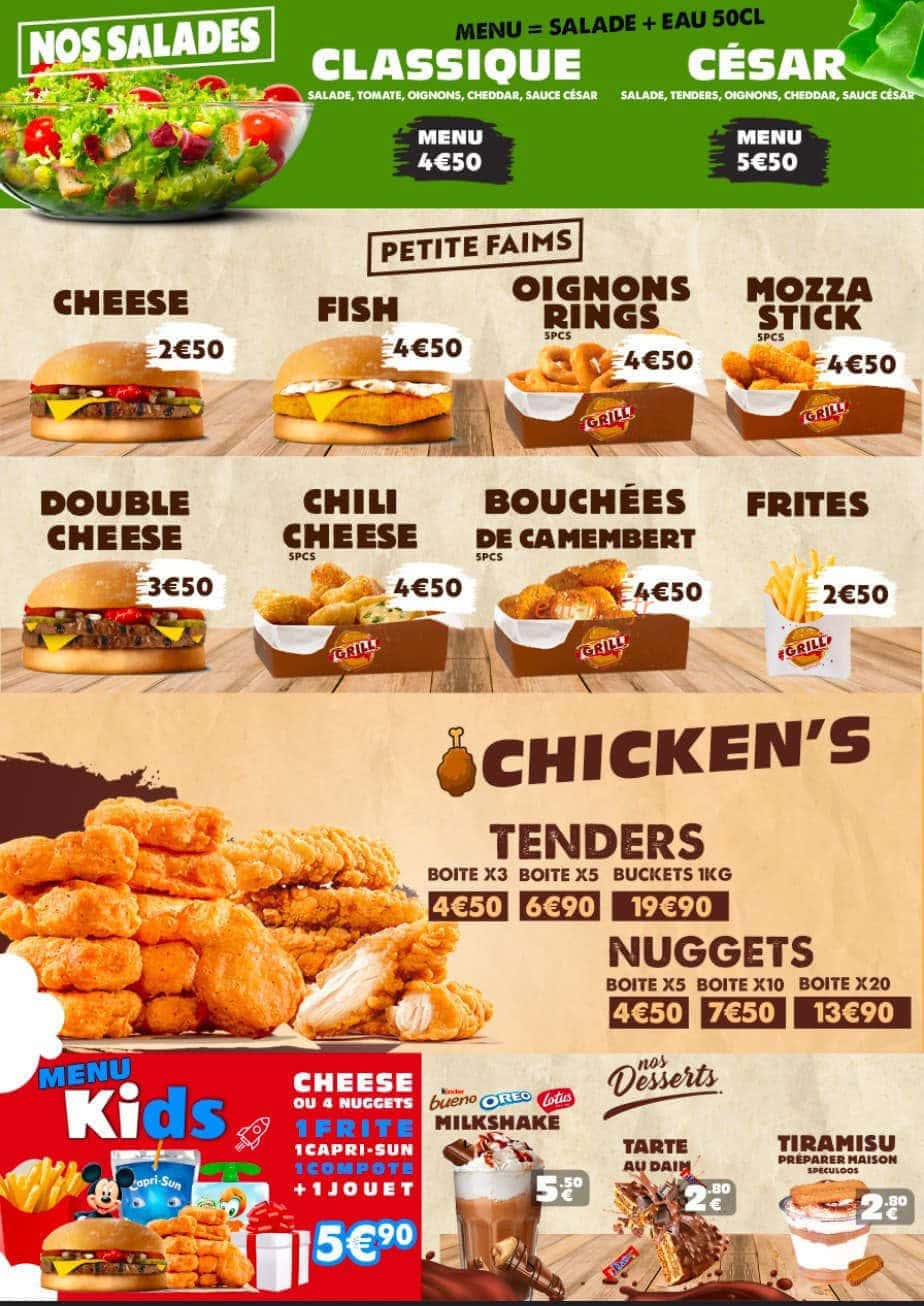 Grill Burger — carte page 4