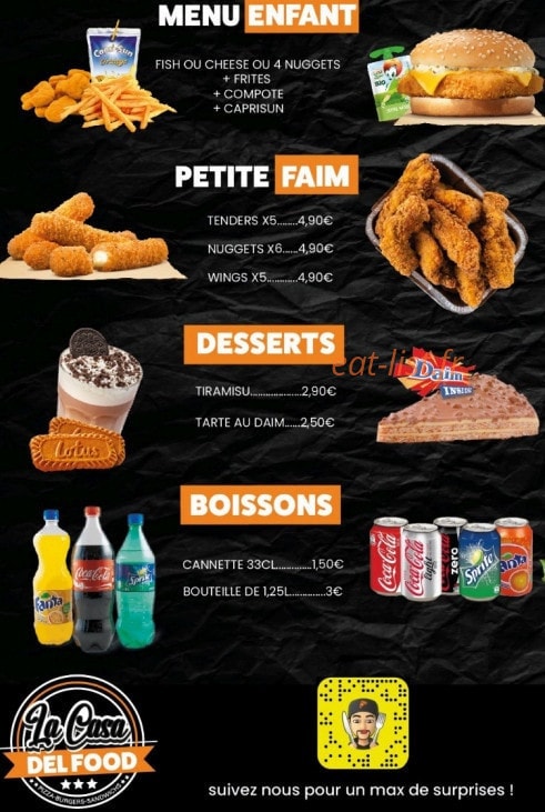 La casa del food — carte page 4