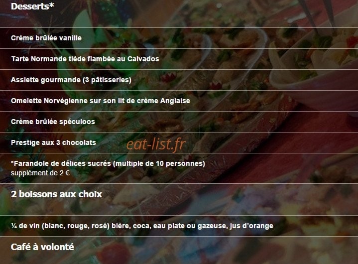 La Guinguette — carte page 10