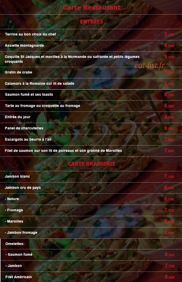 La Guinguette — carte page 5