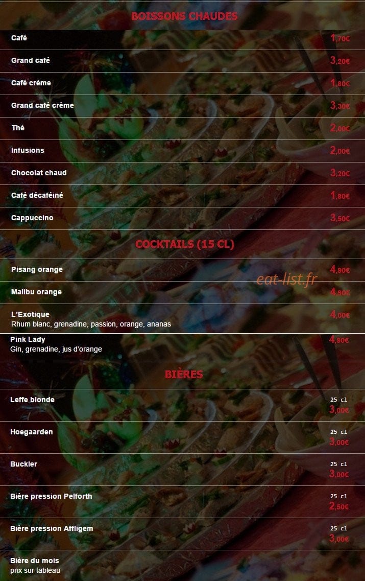La Guinguette — carte page 3