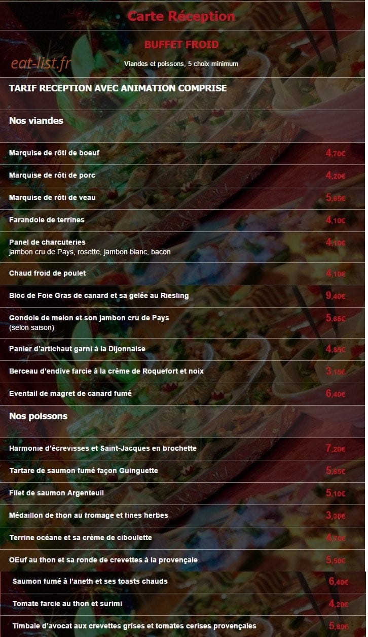 La Guinguette — carte page 12