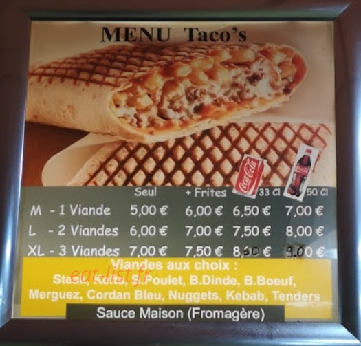 Select tacos — carte page 4