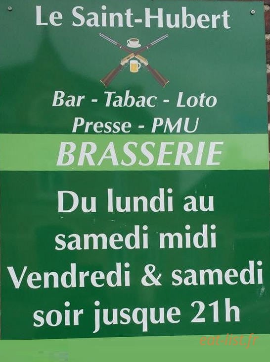 Le Saint Hubert — carte page 1