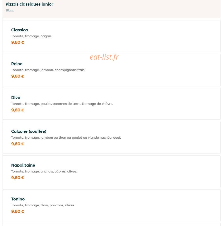Pizza House — carte page 4