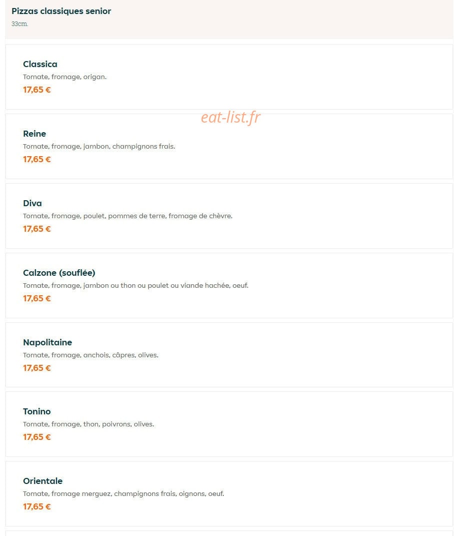 Pizza House — carte page 9
