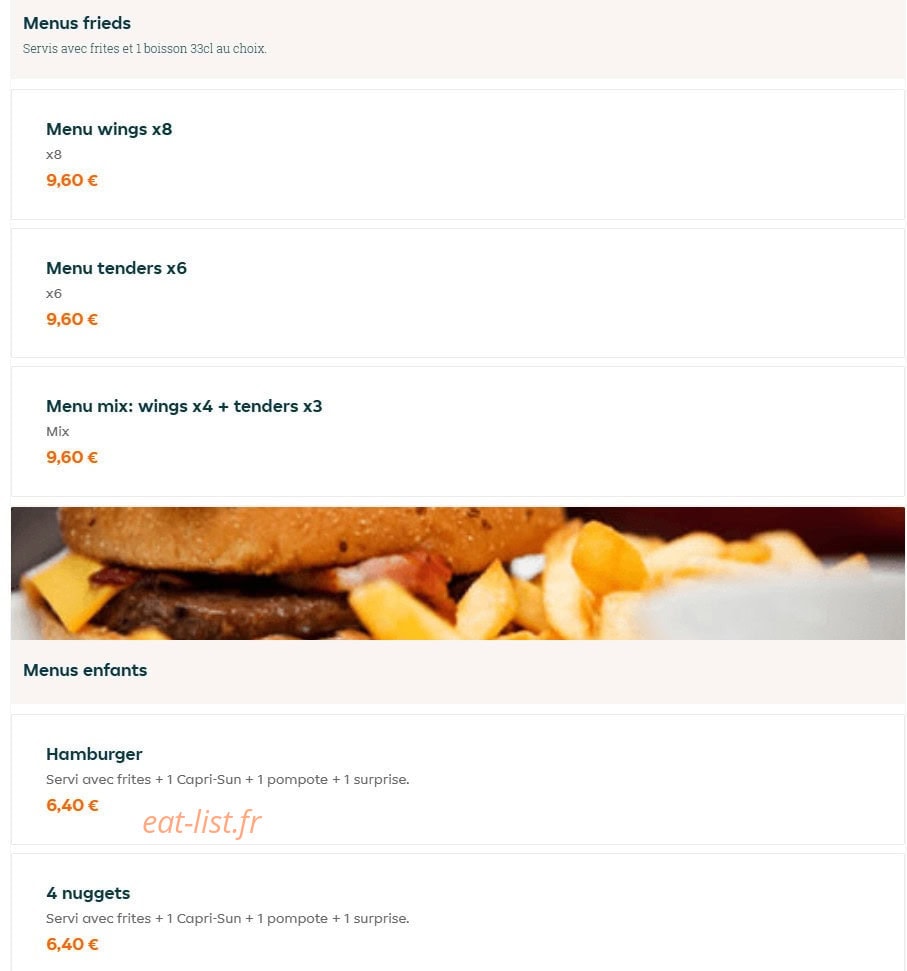 Pizza House — carte page 3