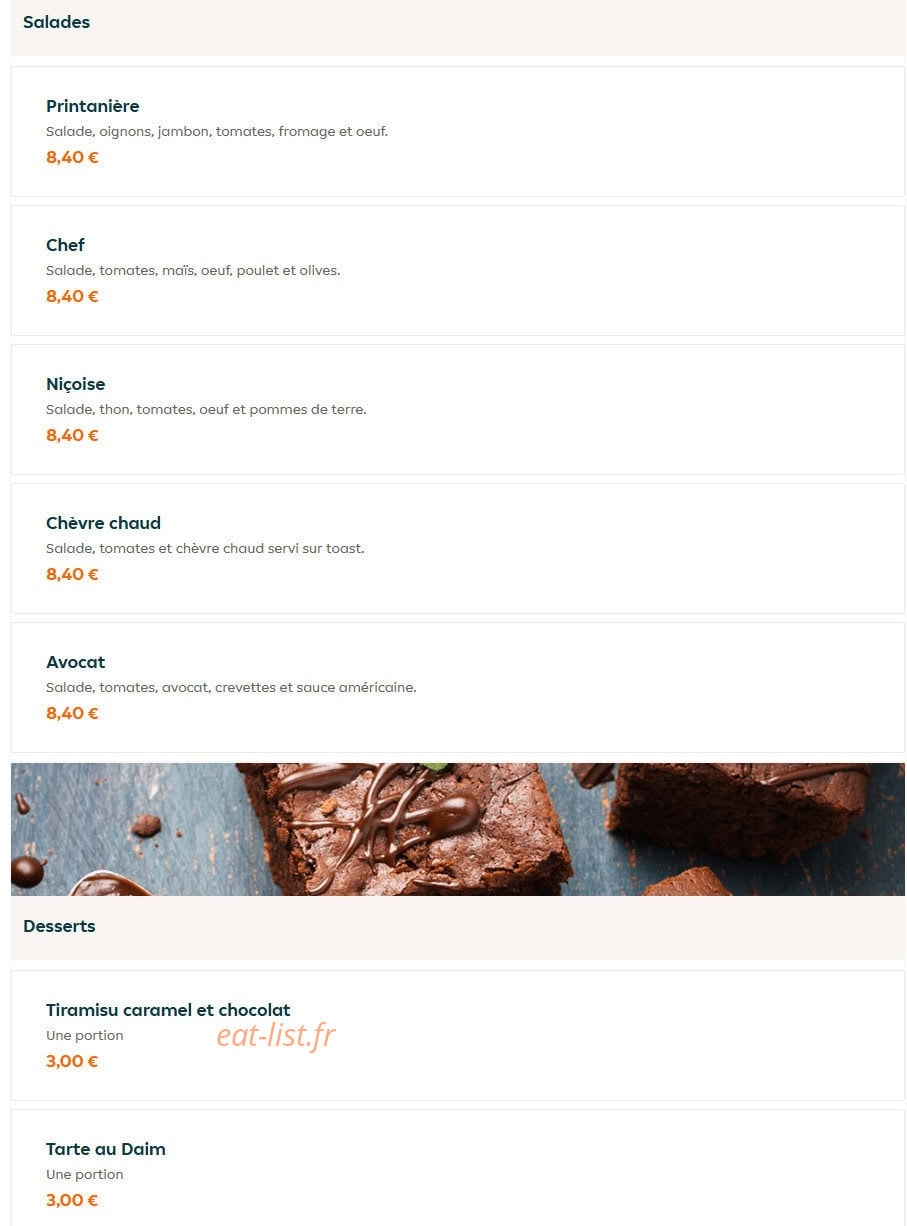 Pizza House — carte page 19