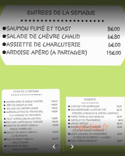 A l'Olivier — carte page 1
