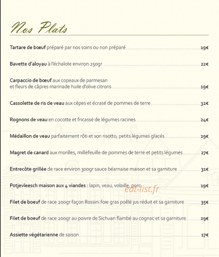 Le Pavillon — carte page 2