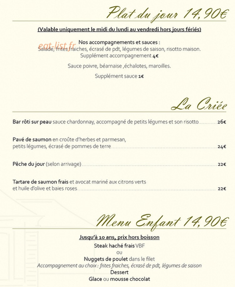 Le Pavillon — carte page 3