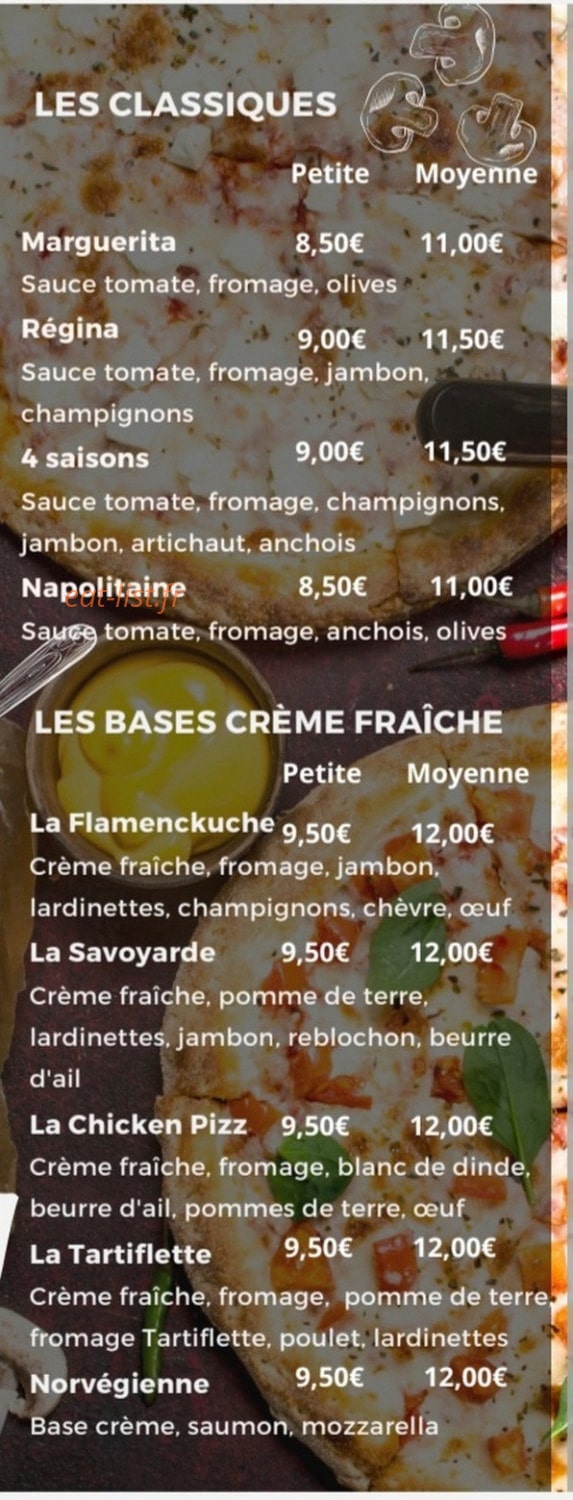 Sandro Pizza — carte page 3