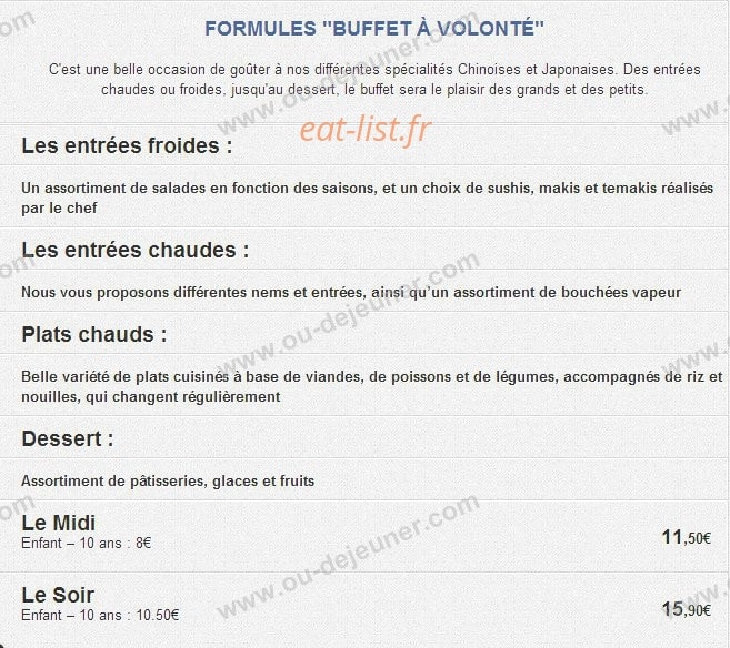 Bouddha Wok — carte page 3