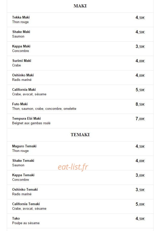 Ginza — carte page 6