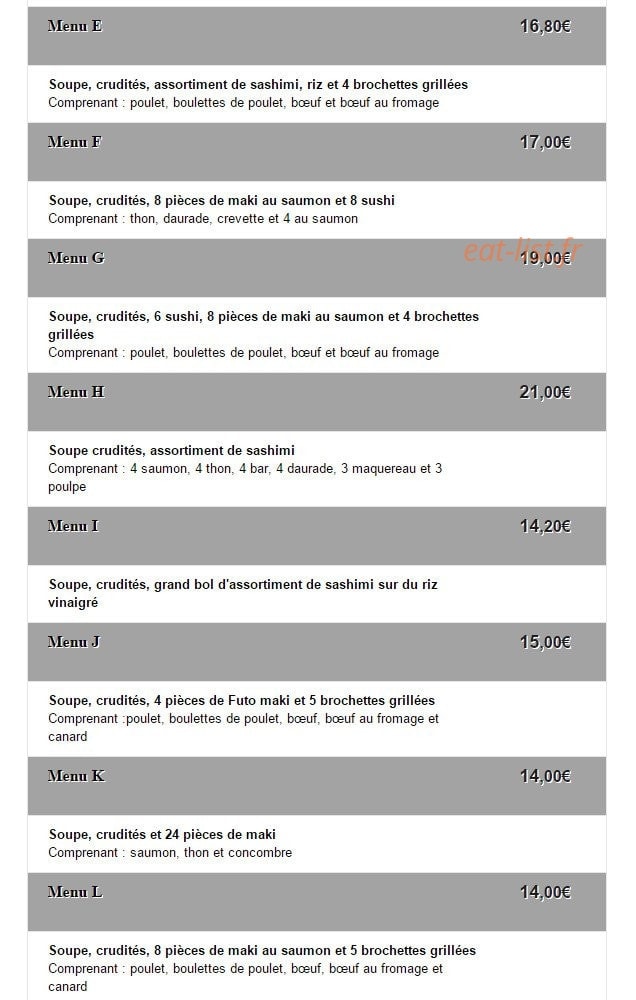 Ginza — carte page 2