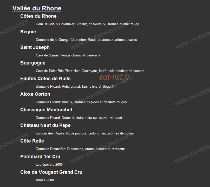 L' Amiral — carte page 8