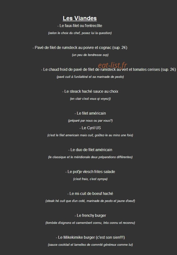 L' Amiral — carte page 2