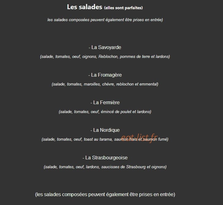 L' Amiral — carte page 4