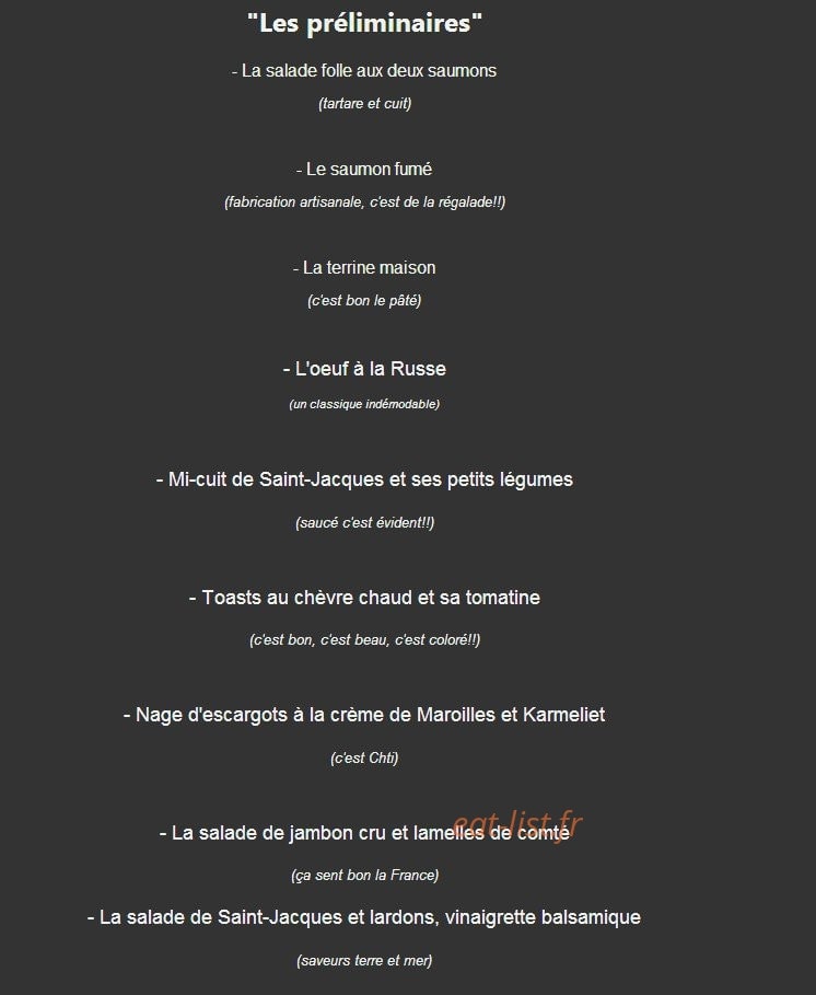 L' Amiral — carte page 1