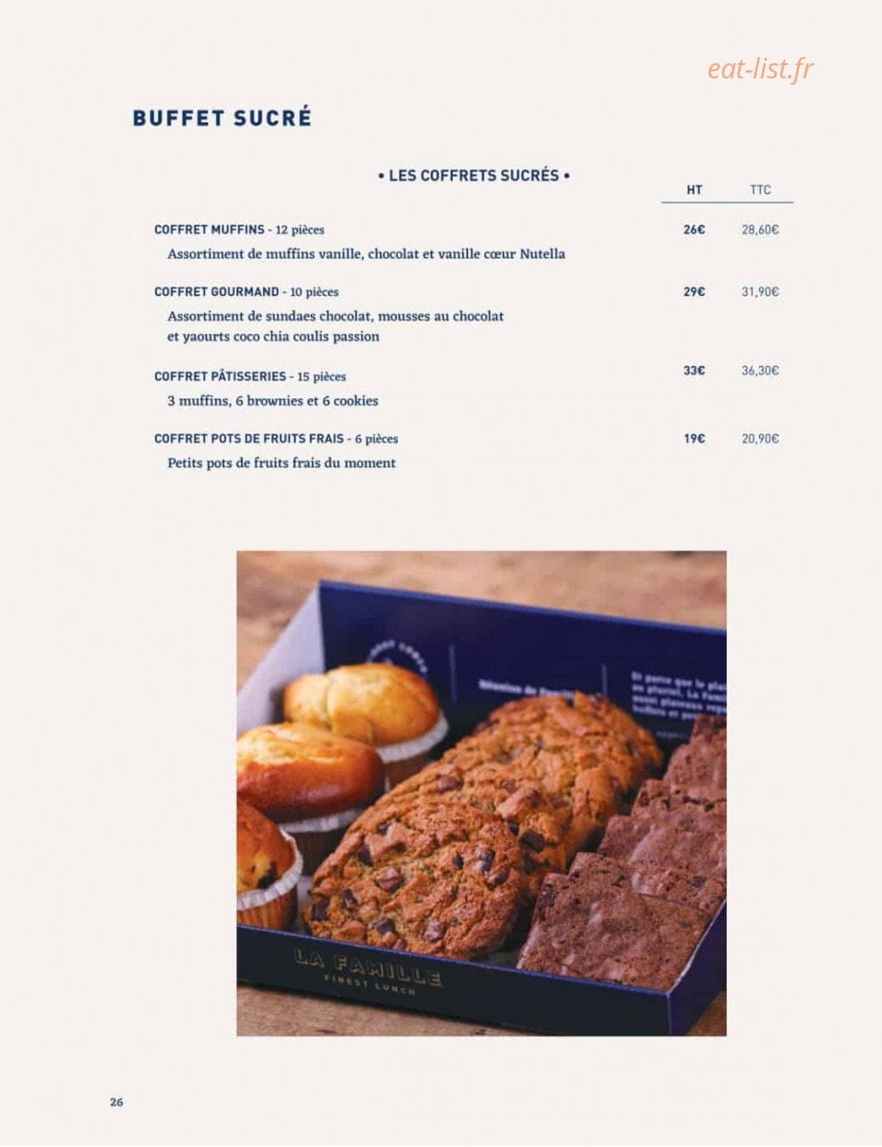 La Famille Finest Lunch — carte page 24