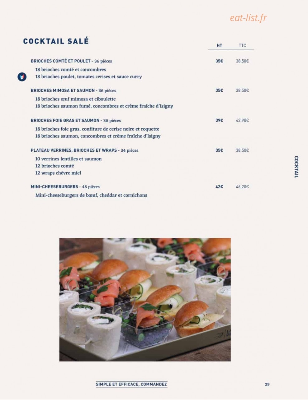 La Famille Finest Lunch — carte page 27