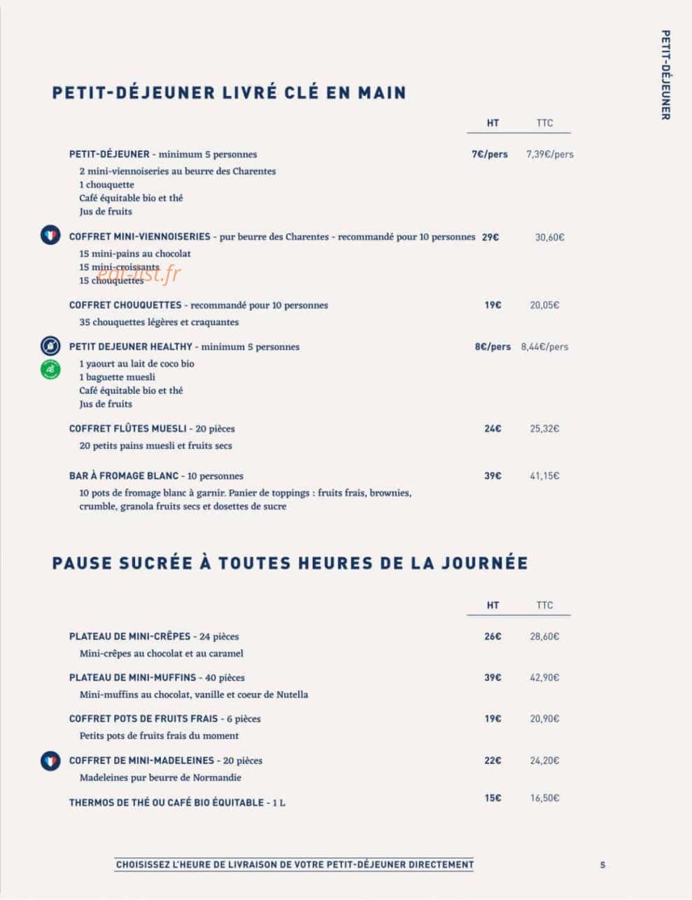 La Famille Finest Lunch — carte page 3