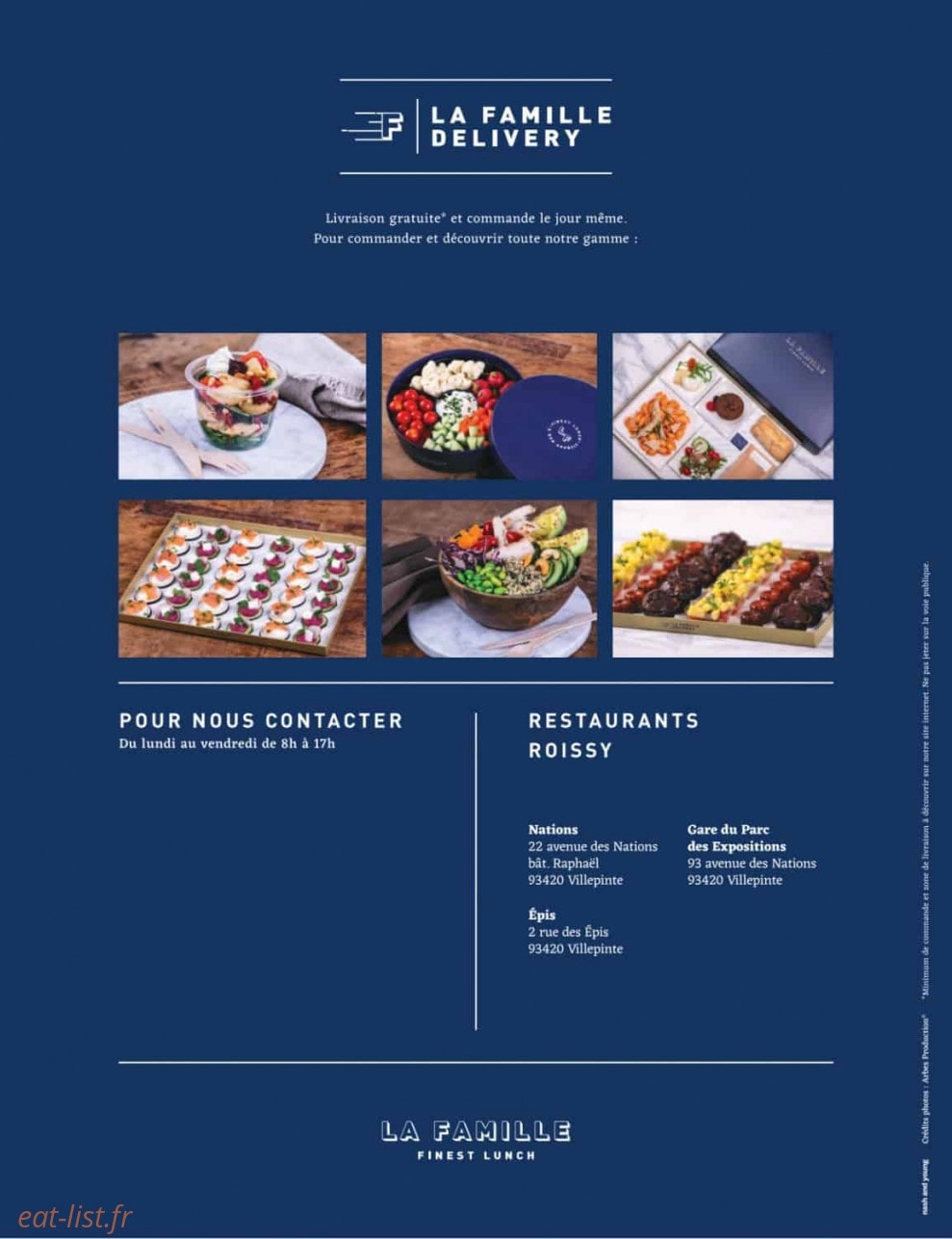 La Famille Finest Lunch — carte page 44