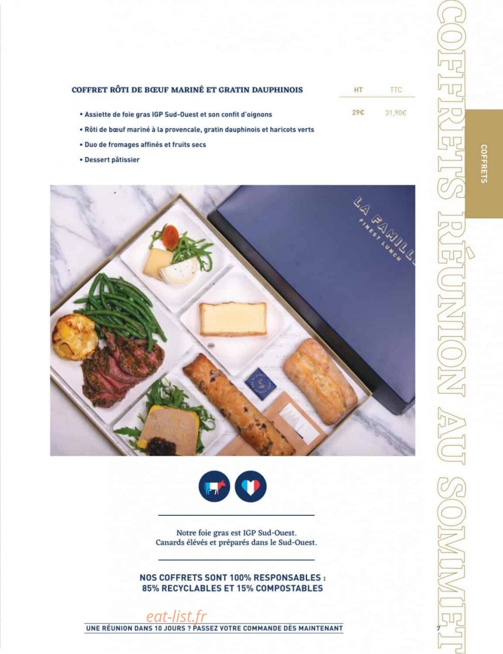 La Famille Finest Lunch — carte page 7