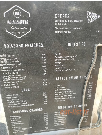La Goguette — carte page 2