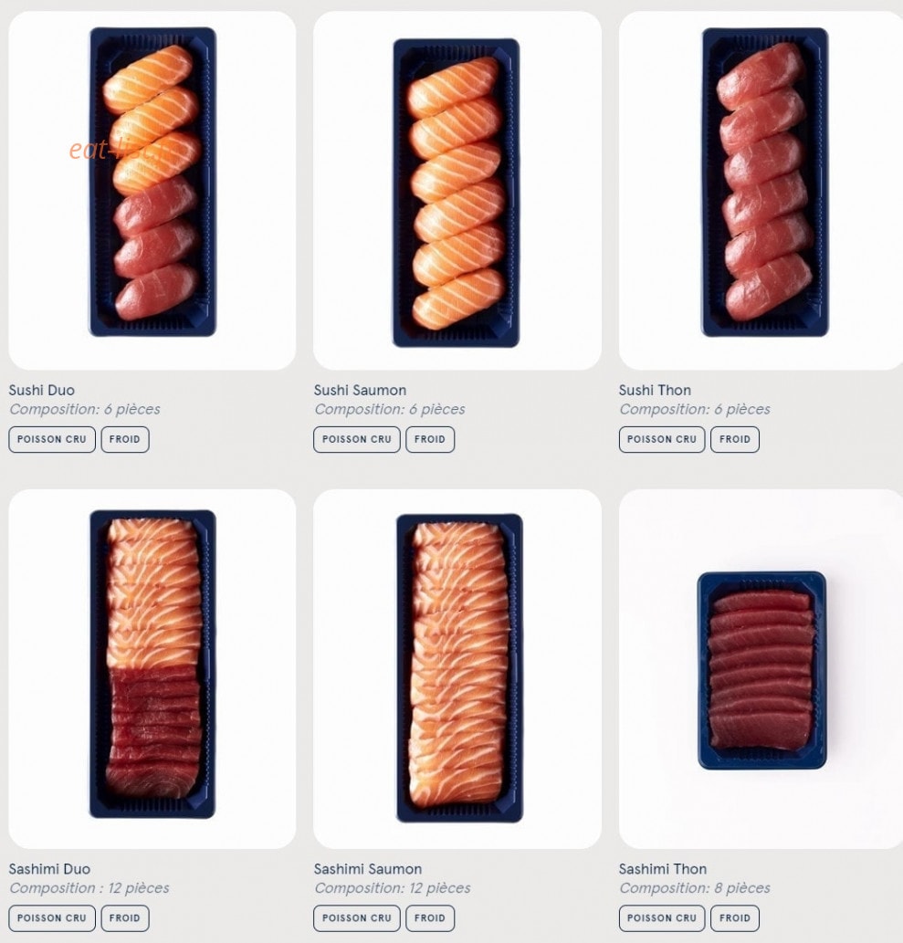 Sushi Daily — carte page 1