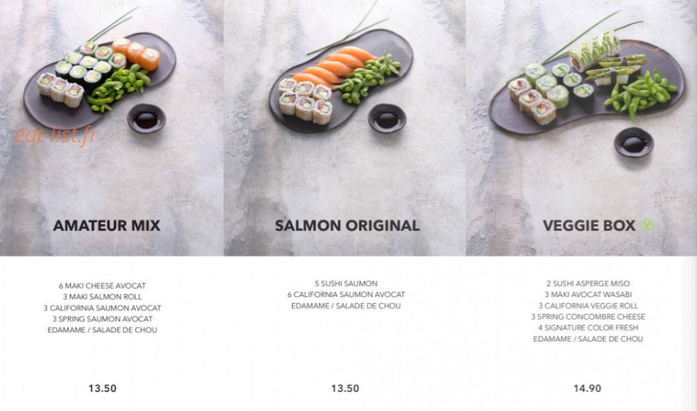 Sushi Shop — carte page 9