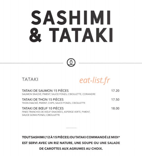 Sushi Shop — carte page 28