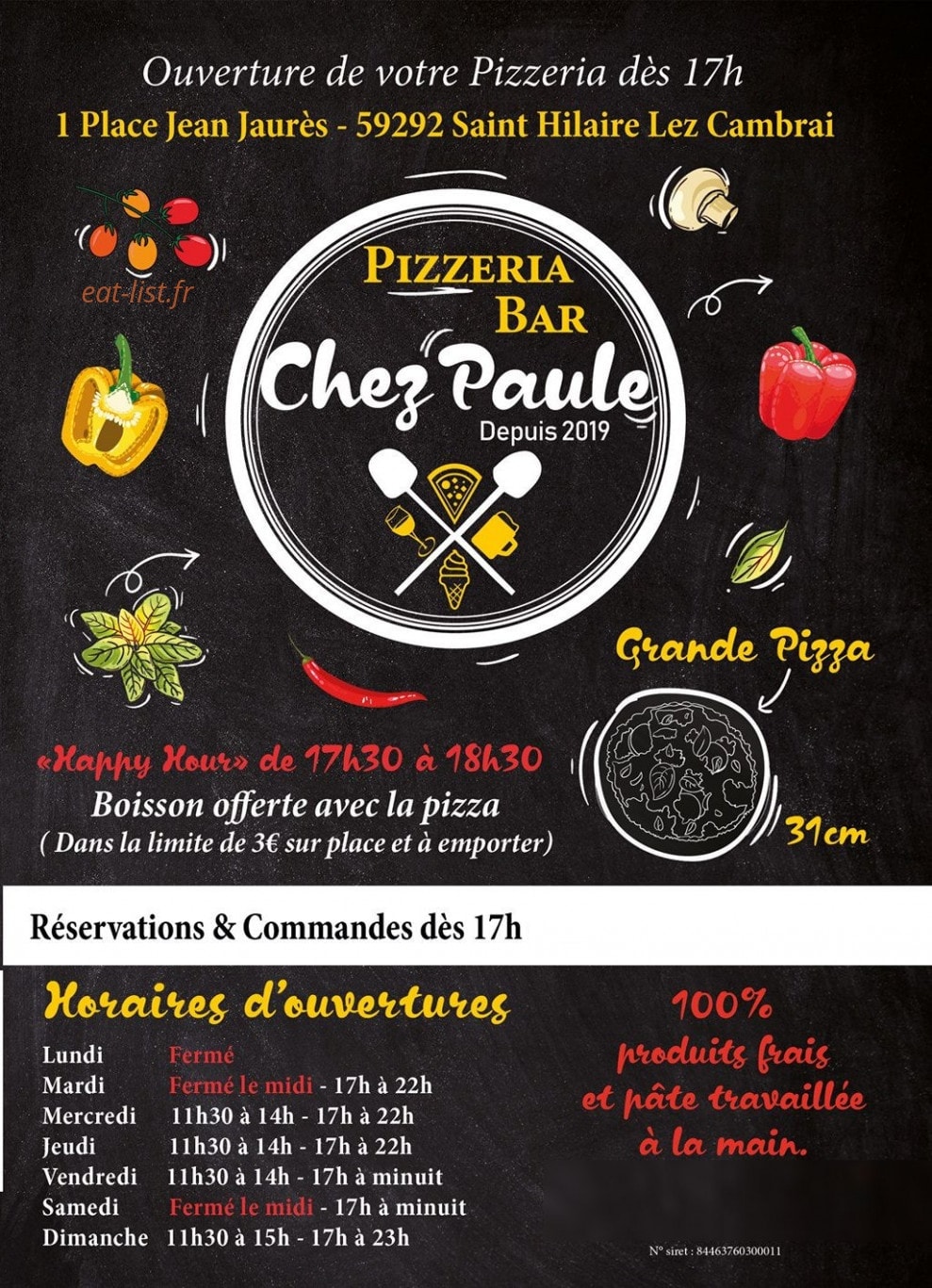 Chez Paule — carte page 1
