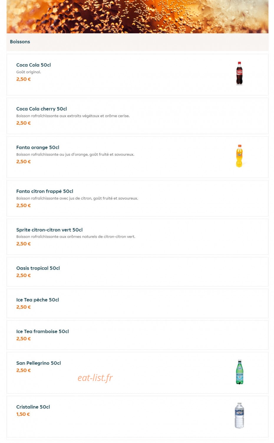 Baguettes & Compagnie — carte page 4