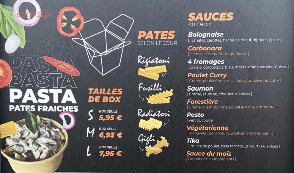 Casa Pasta — carte page 3