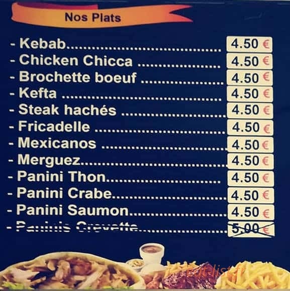 Ch'ti Kebab — carte page 4