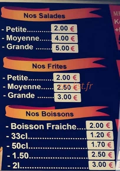Ch'ti Kebab — carte page 6