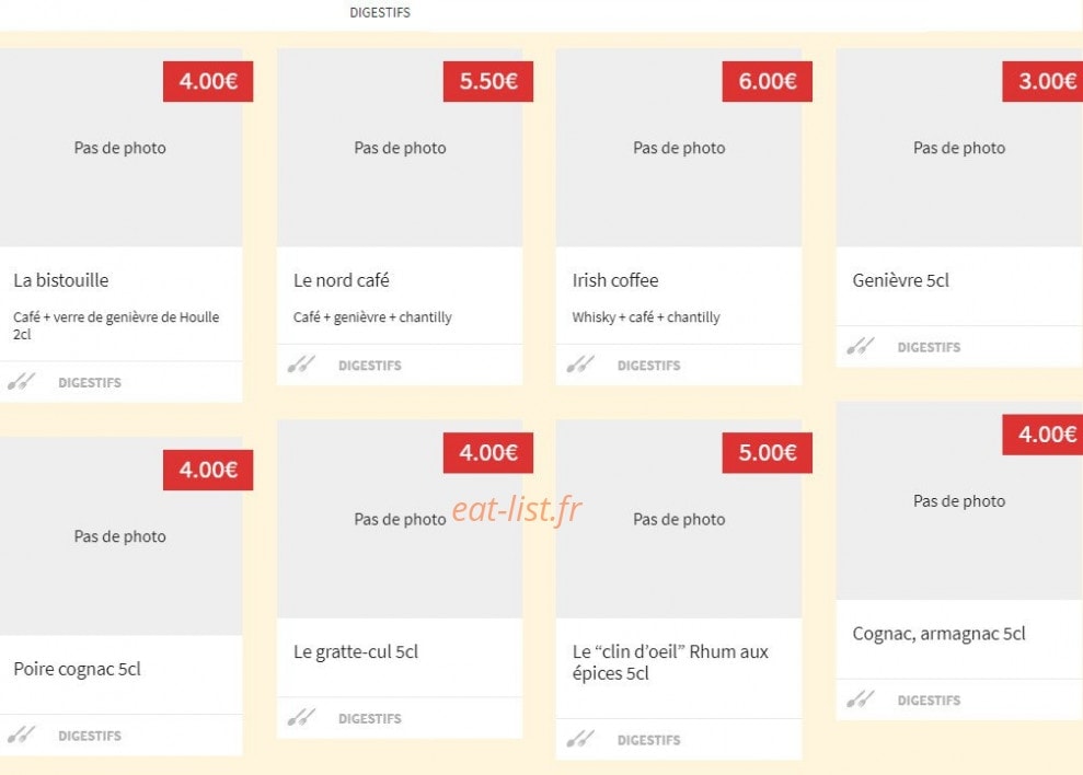 Chez Mon Vieux — carte page 4