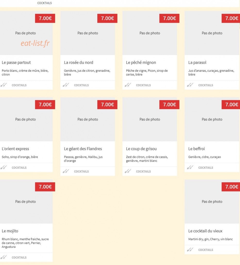 Chez Mon Vieux — carte page 2
