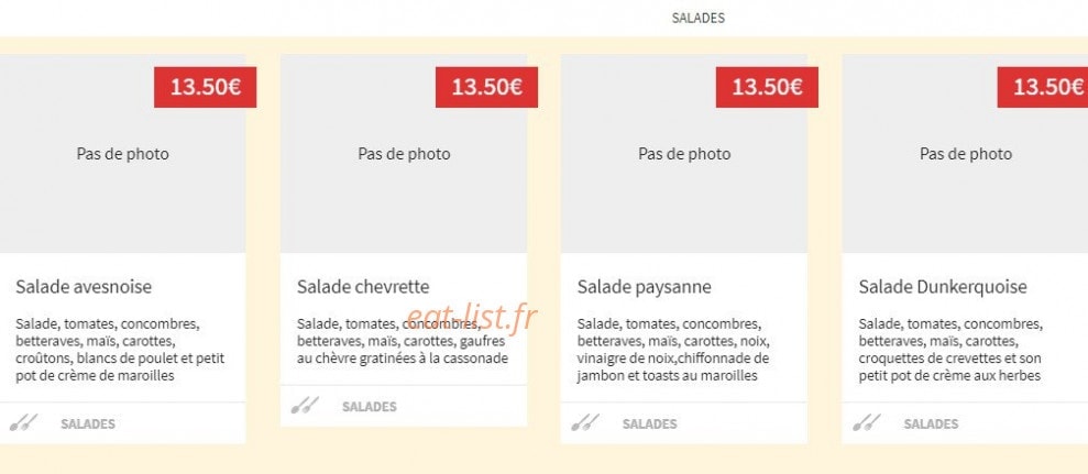 Chez Mon Vieux — carte page 8