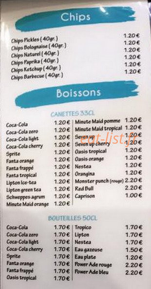 Choko resto — carte page 6